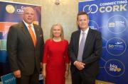 Eoin Motherway, Chair, Cork FS Forum, with speakers Patrice McDonald and Michael Hodson