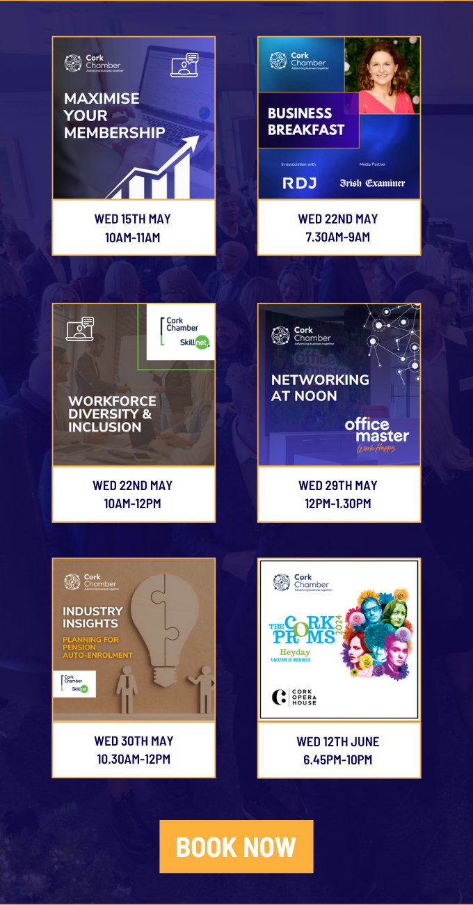 Upcoming events with Cork Chamber